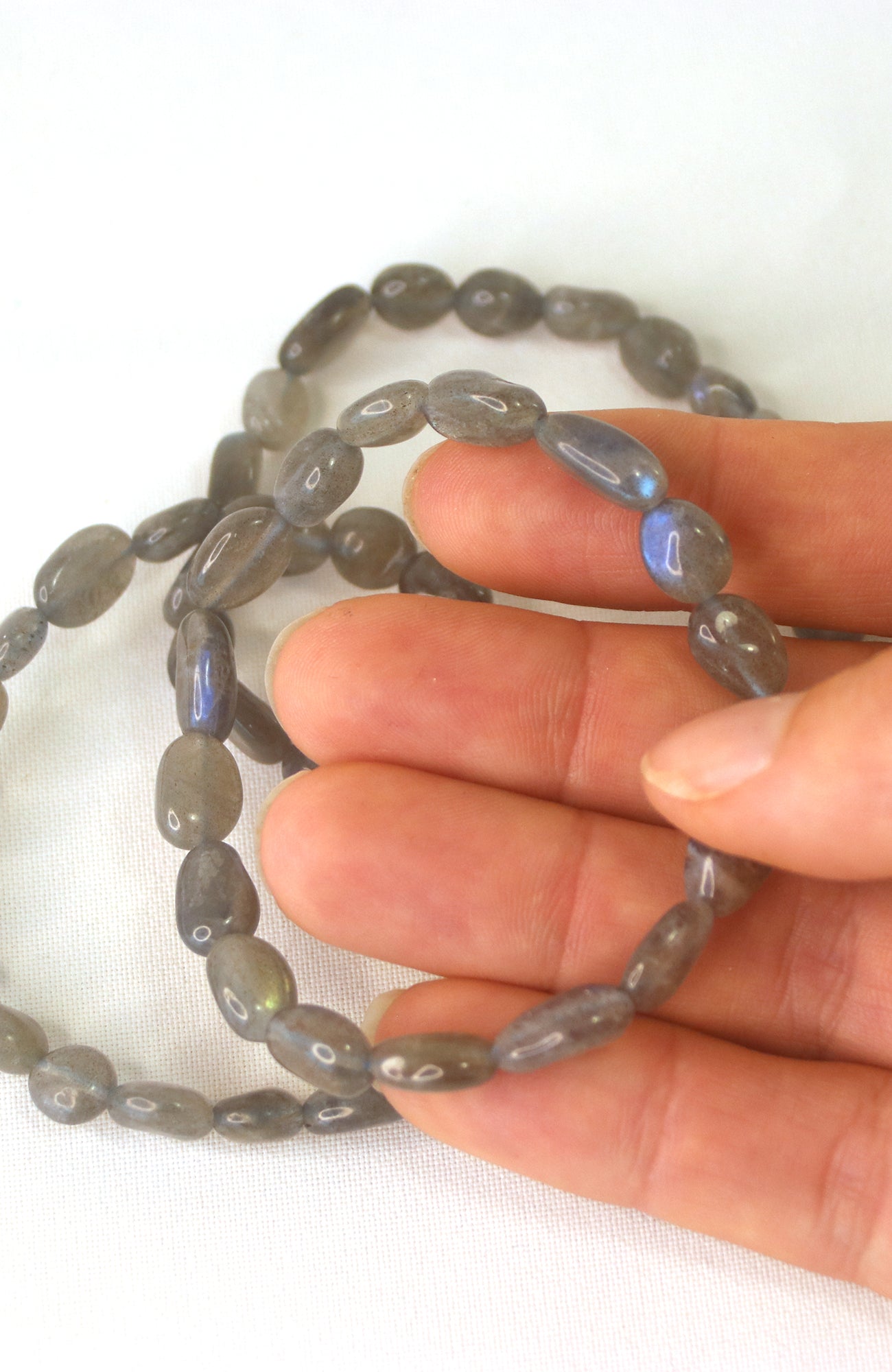 Labradorite 8mm Nugget Bracelet 449